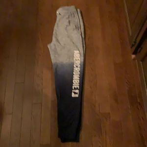 Boys Abercrombie Kids ombré joggers.